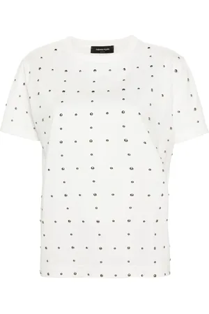 Fabiana Filippi Studded cotton T-shirt