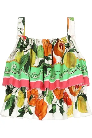 Dolce & Gabbana Lemon & Orange-print cotton top