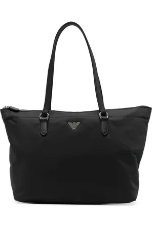 Emporio Armani Logo-plaque tote bag