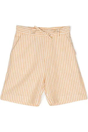 Paolo Pecora Striped linen blend shorts