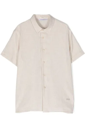 Paolo Pecora Embroidered-logo classic-collar shirt