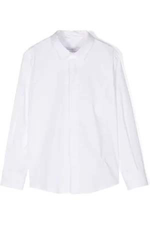 Paolo Pecora Logo-embroidered long-sleeve shirt