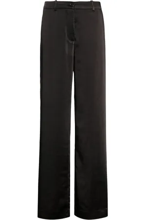P.A.R.O.S.H. Satin-finish straight-leg trousers