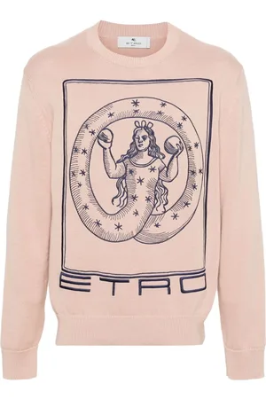 Etro Motif-embroidered cotton jumper