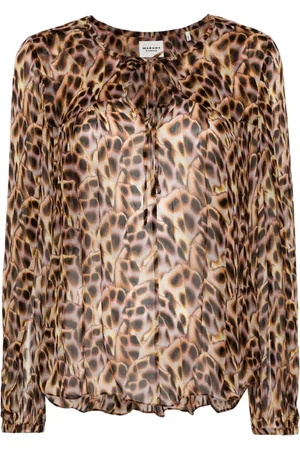 Isabel Marant Daytonea abstract-print crepe blouse