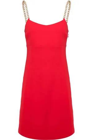 Michael Kors Chain-strap crepe slip dress