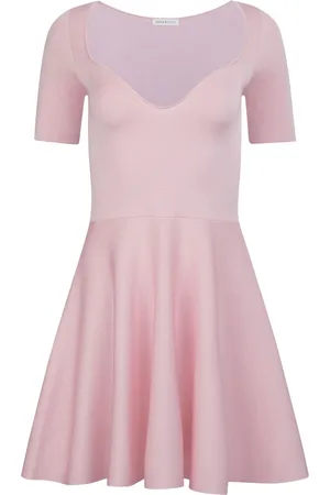 Nina Ricci Sweetheart-neck flared minidress
