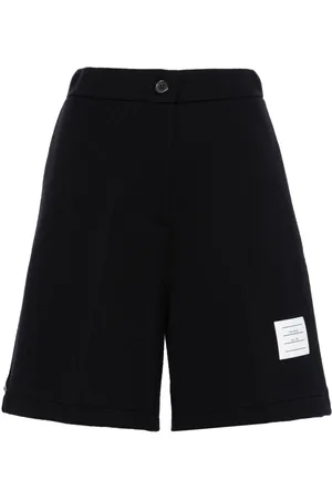 Thom Browne Name-tag ribbed shorts