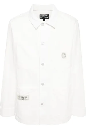 Izzue Logo-appliqu?? cotton jacket