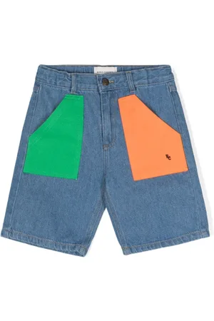 Bobo Choses Contrast-patch denim shorts