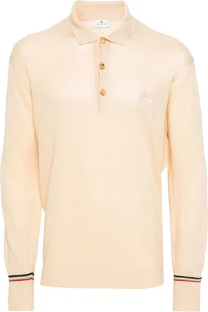 Etro Pegaso-embroidered knitted polo shirt