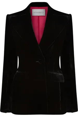 Nina Ricci Single-breasted velvet blazer