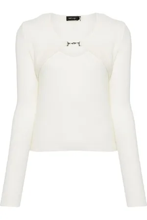 tout a coup Layered buckle-detail jumper