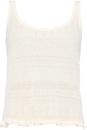 ERES Ir??ne lace cashmere tank top