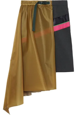 Kolor Asymmetric panelled mini skirt