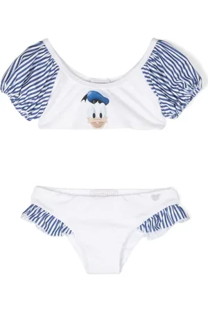 MONNALISA Donald Duck ruffle-detail bikini
