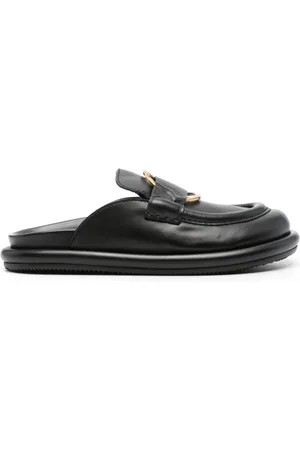 Moncler Bell leather mules