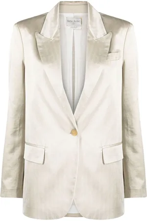 FORTE FORTE Single-breasted satin blazer