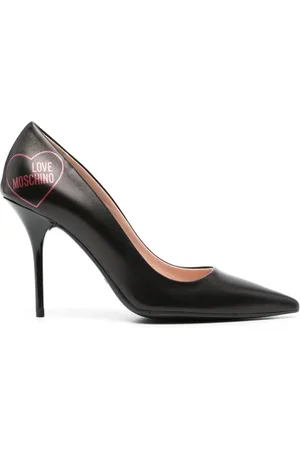 Moschino 100mm leather pumps