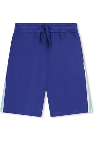 Kenzo Logo-print drawstring organic cotton shorts