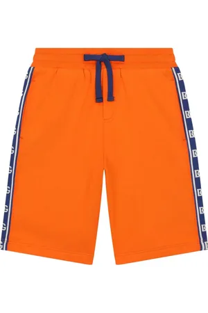 Dolce & Gabbana Logo-stripe cotton shorts