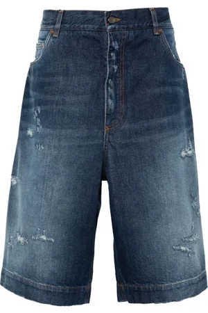 Dolce & Gabbana Logo-plaque denim shorts