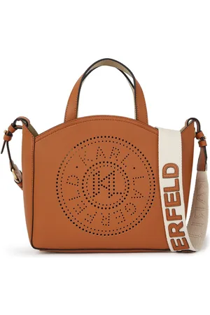 Karl Lagerfeld K/Circle perforated-logo tote bag