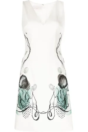 Saiid Kobeisy Abstract-print sleeveless dress