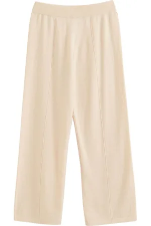 Chinti & Parker Pleat-detail elasticated-waistband knitted trousers