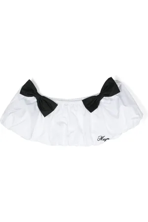 Msgm Bow-detailing cropped top
