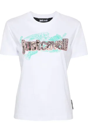 Roberto Cavalli Logo-print cotton T-shirt