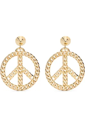 Moschino Peace-sign earrings
