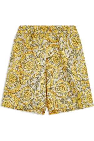 VERSACE Barocco-print silk shorts