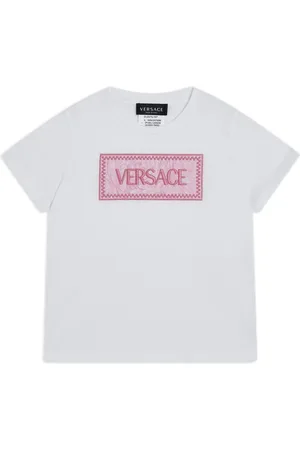 VERSACE Logo-embroidered cotton T-shirt