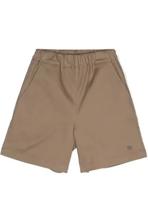 DOUUOD KIDS Logo-print twill shorts