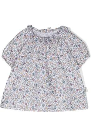 TEDDY & MINOU Floral-print cotton blouse