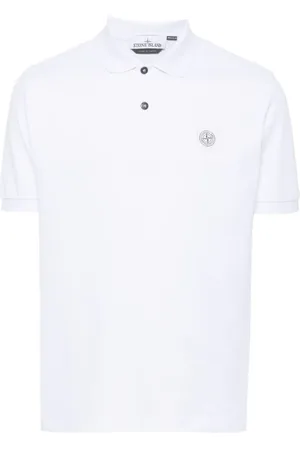 Stone Island Compass-appliqu?? polo shirt