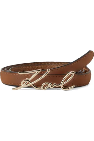 Karl Lagerfeld Signature leather belt