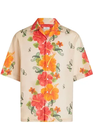 Etro Floral-print cotton shirt