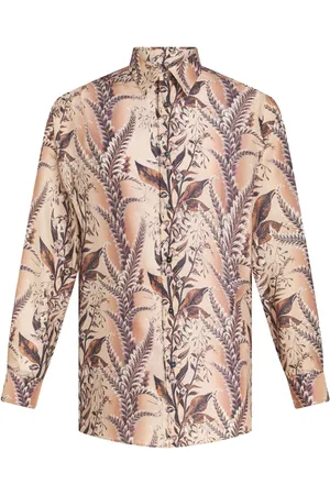 Etro Floral-print cotton shirt