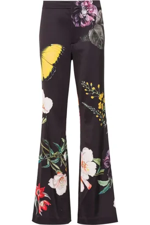 Alice + Olivia Lara satin-twill Trousers - Farfetch