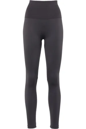 Wolford + Mugler Shape Flocked Stretch-mesh Stirrup Leggings in Black