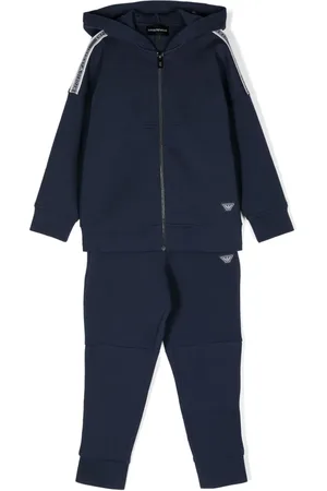 Emporio Armani Logo-tape tracksuit set