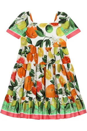 Dolce & Gabbana Lemon & -print cotton dress