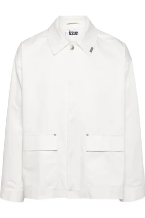 Izzue Photography-print gabardine shirt jacket