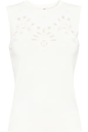 ERMANNO SCERVINO Broderie-anglaise knitted top