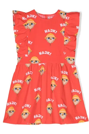 Mini Rodini Hajk!-print mini dress