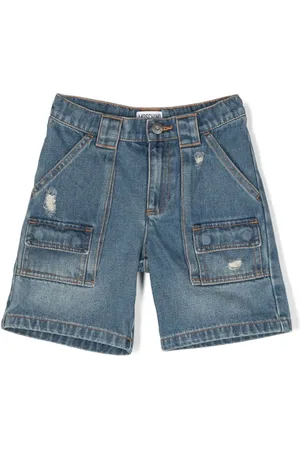 Moschino Denim distressed shorts