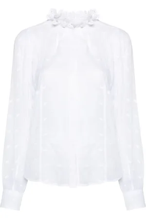 Marant Etoile Terzali broderie-anglaise shirt