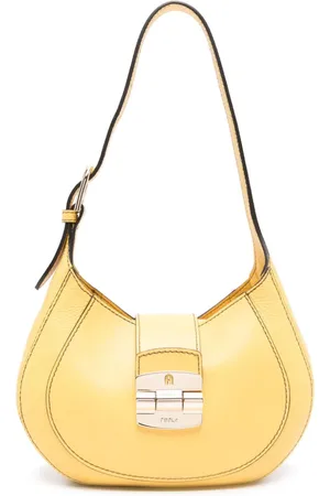 Furla Logo-engraved leather shoulder bag